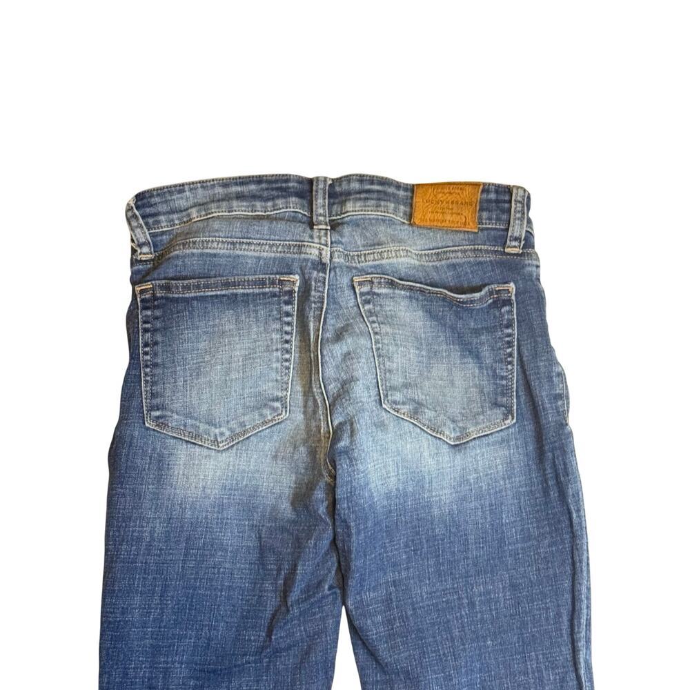 Lucky Brand Ava Crop Distressed Denim Skinny Mid-Rise Jeans Women's Sz 2/26 - Picture 9 of 12
